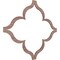 Ekena Millwork 33W x 33H x 38T Small May Decorative Fretwork Wood Ceiling Panels, Walnut CELW33X33X0375MAYWA - alternate 5